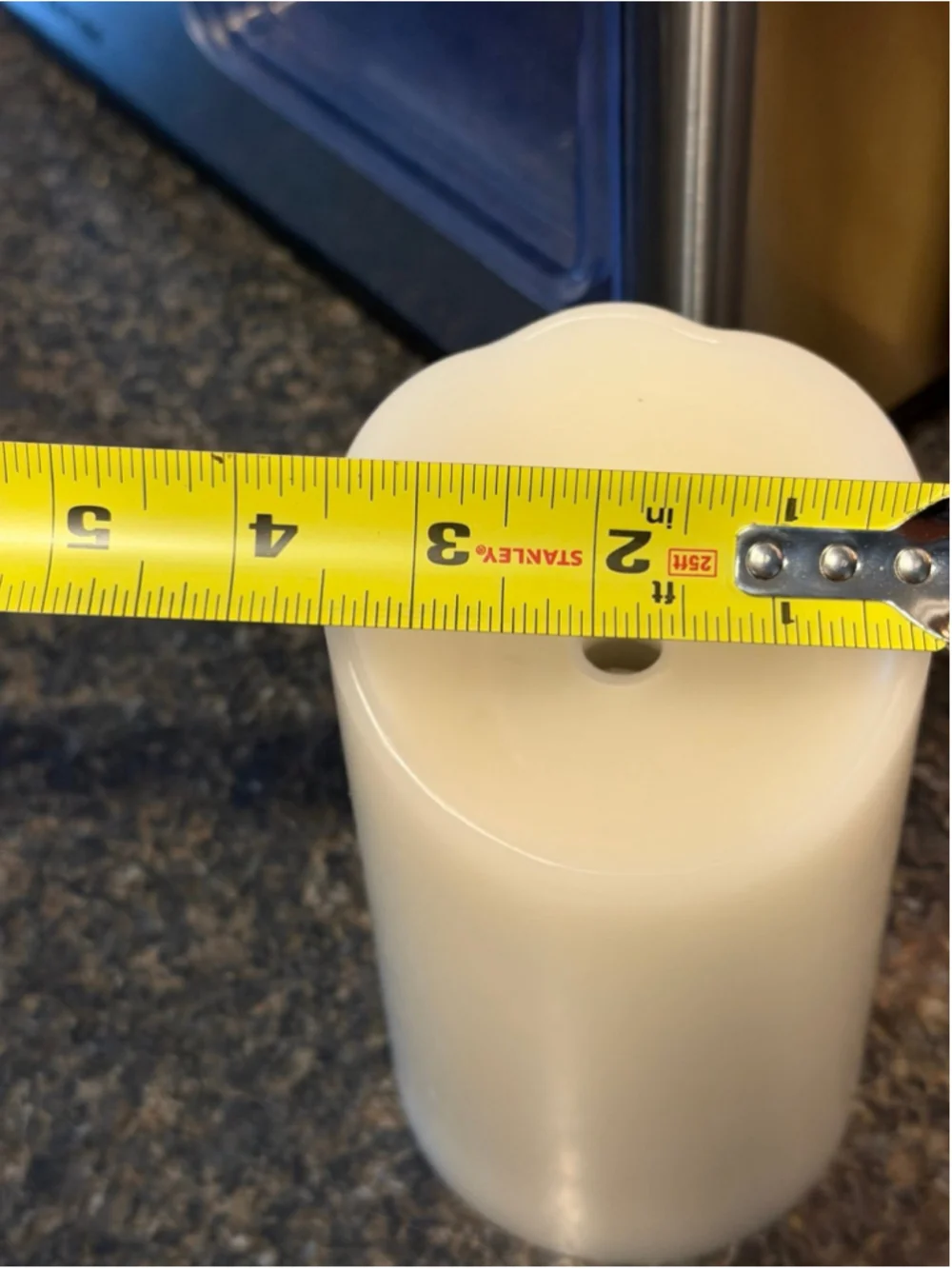 New Mirage Flameless Unscented Flickering Pillar Candle